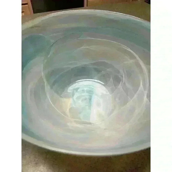 Zodax Lagoon glass bowl‎ 11 3/4” diam - Picture 4 of 4